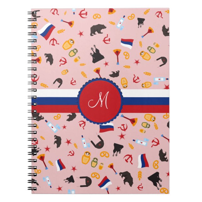 From Russia With Love- Russian Monogram Notebook (Front)