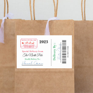 From Santa Christmas Gift Label Special Delivery