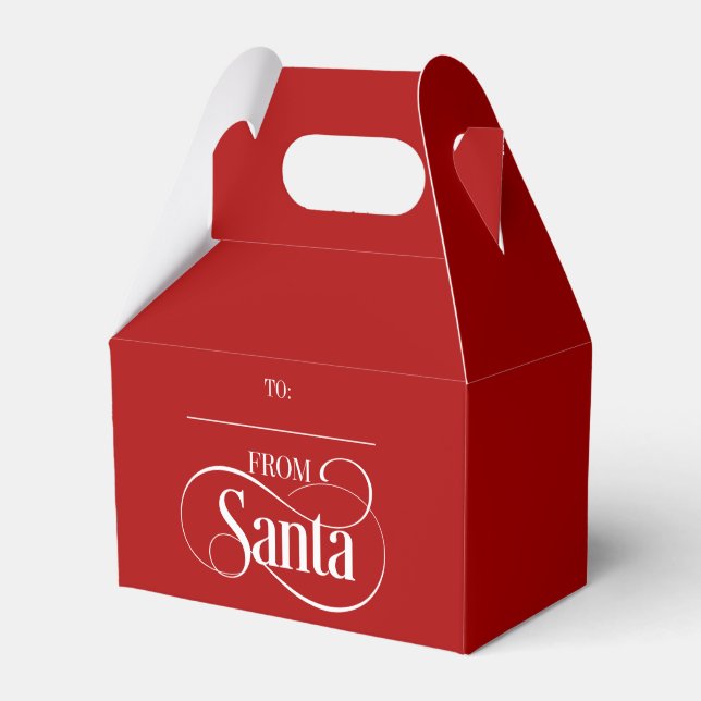 From Santa Claus Christmas Holiday Favour Box (Front Side)