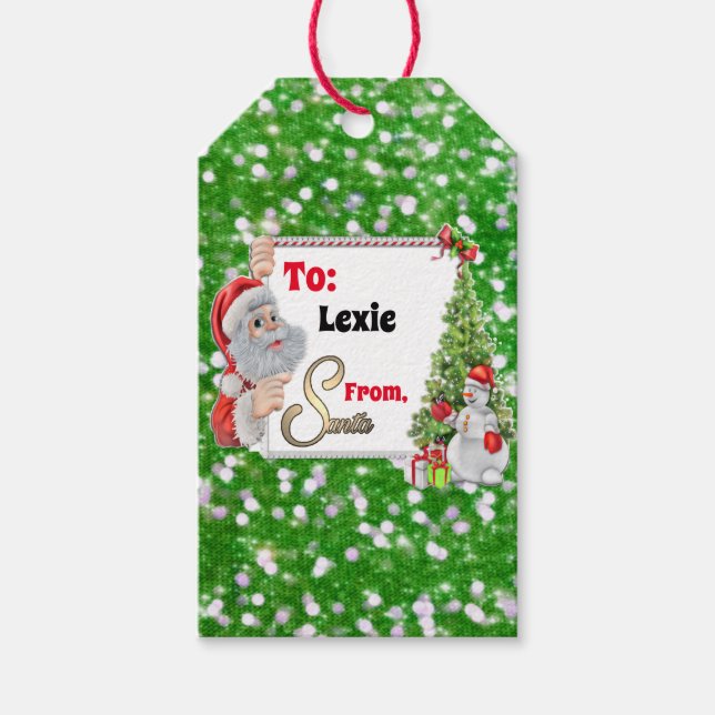 From Santa  Gift Tags (Front)