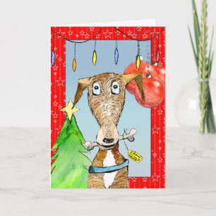 From Santa - Greyhound Christmas card (a515)