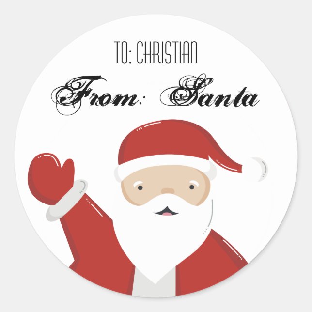 From Santa labels (Front)