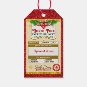 From Santa North Pole Express Naughty or Nice Gift Tags