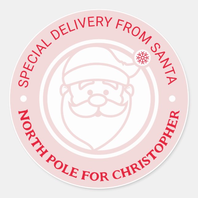 From Santa Stickers North Pole Christmas Holiday (Front)