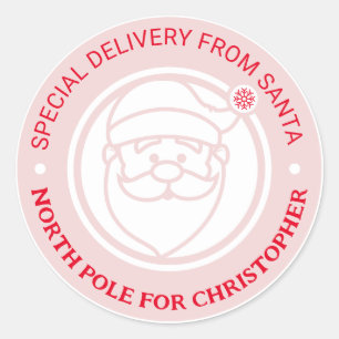 From Santa Stickers North Pole Christmas Holiday