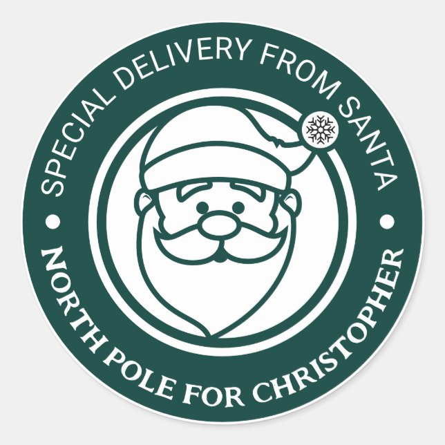 From Santa Stickers North Pole Christmas Holiday (Front)