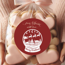 From Santa With Love Snow Globe Santa