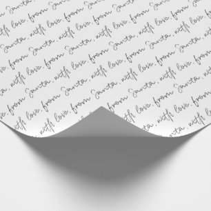 From Santa, With Love Wrapping Paper