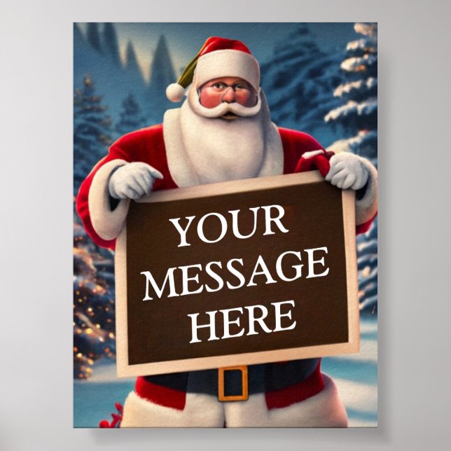 From Santa, With Love: Your Tailored Festive Messa Poster (Front)