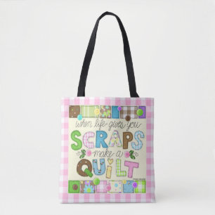 "From Scraps to Quilt" Personalised Tote Bag