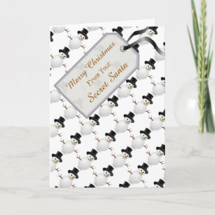 From Secret Santa - Merry Christmas Snowmen Holiday Card