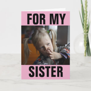 FROM SISTER TO SISTER FUNNY NOSE PICKING CARDS