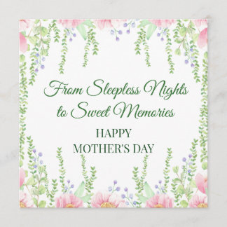 From Sleepless Nights to Sweet Memories - Card