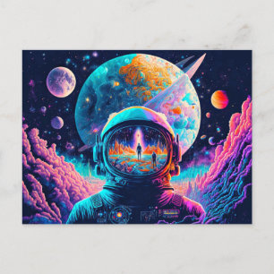 From Space & Beyond Illustration Postcard