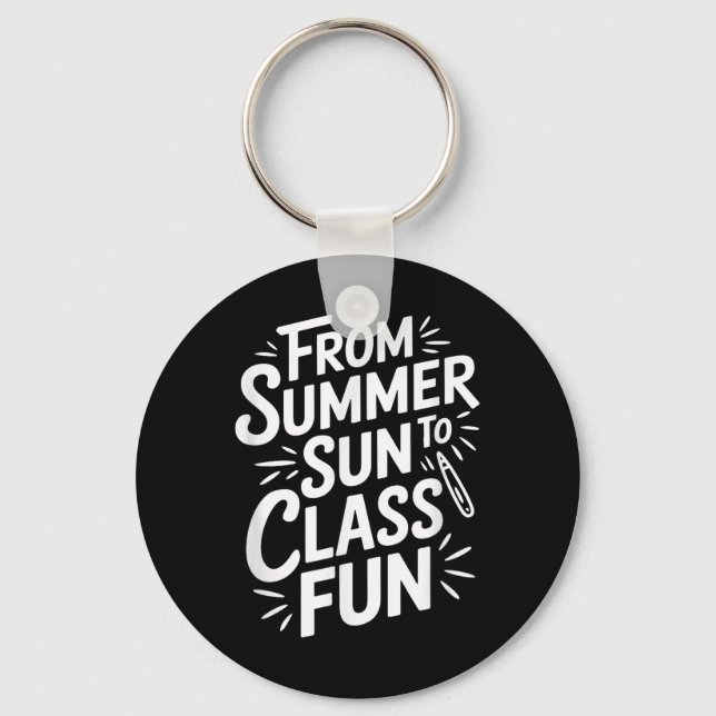 From Summer Sun To Cl Fun  Key Ring (Front)