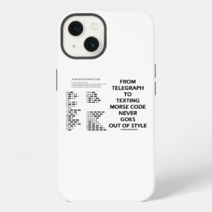 From Telegraph To Texting Morse Code Never Humour iPhone 13 Case