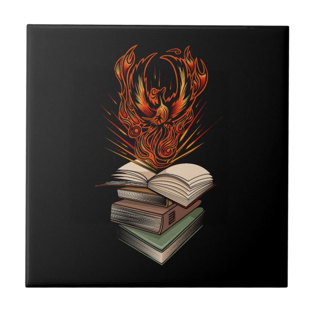 From The Books Ceramic Tile (Front)