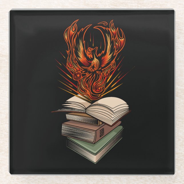 From The Books Glass Coaster (Front)