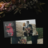 From the Bottom of Our Hearts Dark Wedding Photo