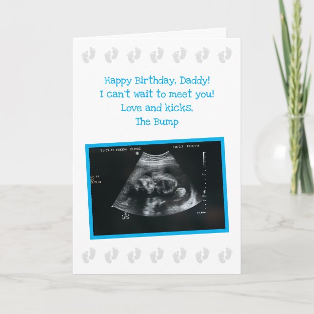 From The Bump: Cute Expecting Dad Birthday Card (Front)