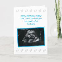 From The Bump: Cute Expecting Dad Birthday Card