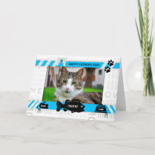 from the Cat Blue Father's Day Horz Pet Photo Card