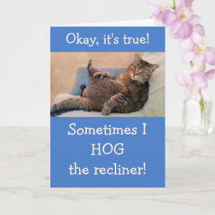From The Cat Funny Silly Birthday Card