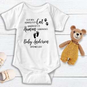 From The Cat Grandparents Pregnancy Announcement Baby Bodysuit