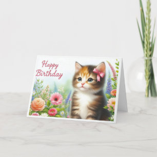 From The Cat Happy Birthday  Holiday Card