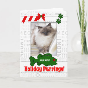 from the Cat Holiday Purrings Pet's Photo Vertical