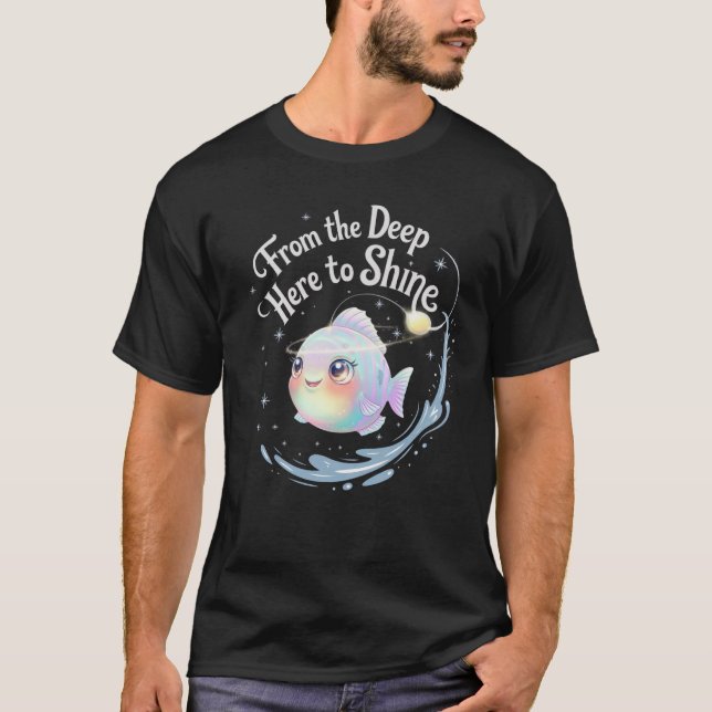 From the Deep, Here to Shine - Anglerfish T-Shirt (Front)