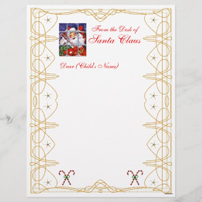 From the Desk Christmas Letterhead-Customise (Front)