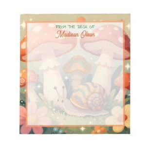 From the Desk Of   Cottage Core Pesronalized Notepad