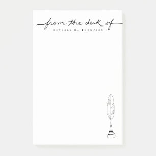 From The Desk Of Custom Name Stationery Writing Post-it Notes