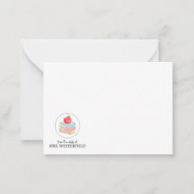 From the Desk of - Flat Note Card - For Teachers