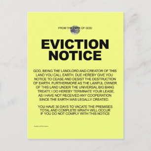 From the desk of God Postcard