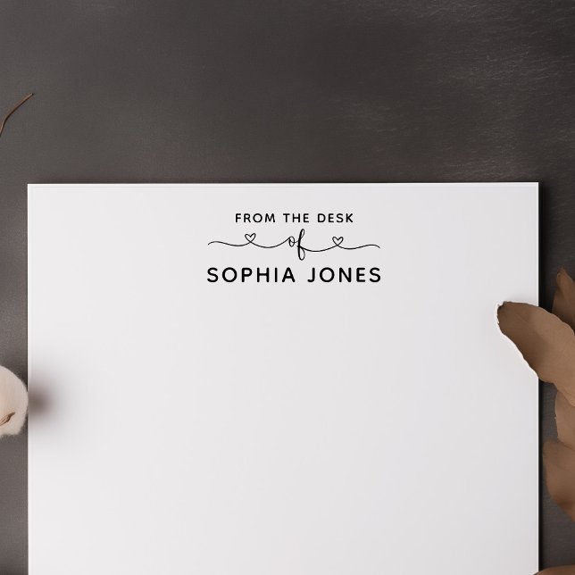 From The Desk Of Heart Script Self-inking Stamp (Creator Uploaded)