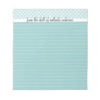 From the Desk Of Personalised Lined Notepad, Blue