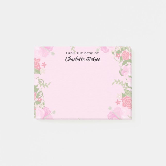 From the Desk of Personalised Name Post-it Notes (Front)