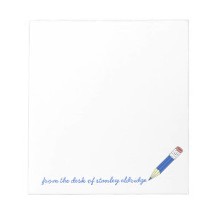 From the Desk Of Personalised Pencil Notepad