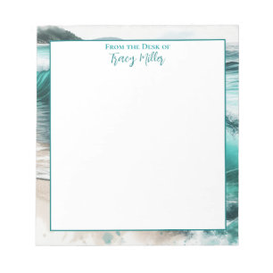 From the Desk of   Personalized Ocean Waves  Notepad