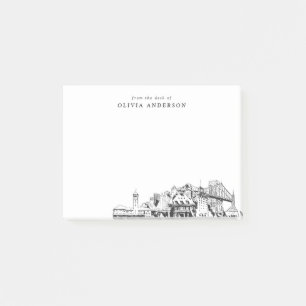 From the Desk of Portland Skyline Personalised Post-it Notes