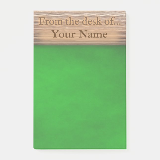 From the desk of post-it notes (Front)