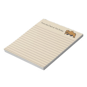 From the Desk of Rustic Wildlife Grizzly Bear Notepad