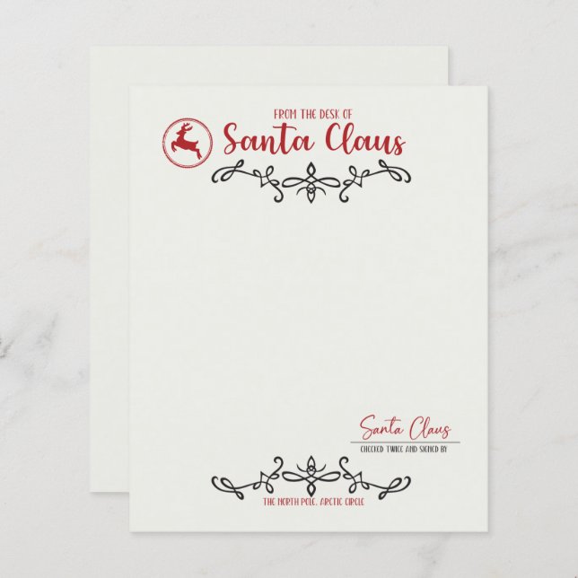 From The Desk of Santa Claus (Front/Back)