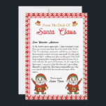 From the Desk of Santa Claus Christmas Letter Holiday Card<br><div class="desc">What sets our products apart is their unique and enchanting illustrated style. Instead of conventional,  plain invitations,  we infuse every piece with artistry and imagination,  transforming your event announcement into a work of art.</div>