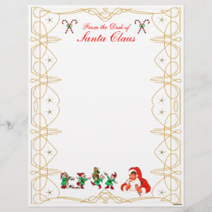 From the Desk of Santa Claus Letterhead