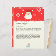 From The Desk of Santa|Custom Christmas Letter
