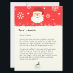 From The Desk of Santa|Custom Christmas Letter<br><div class="desc">Embrace the magic of Christmas with a personalised letter from Santa Claus himself. Each letter is crafted on an authentic North Pole logo, adding enchantment to the experience. Mrs. Claus and Santa Claus take great delight in personally addressing each letter, ensuring that every child feels the warmth and joy of...</div>