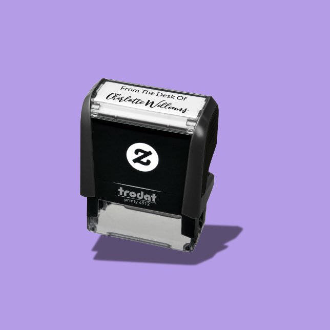 From The Desk Of Script Cursive Name Template Self-inking Stamp (Creator Uploaded)